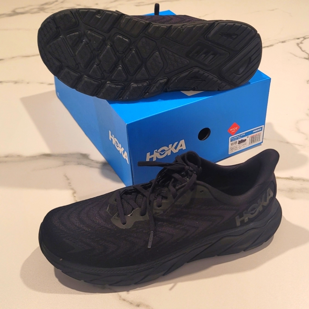 HOKA M ARAHI 6 WIDE - SIZE 13 - BLACK